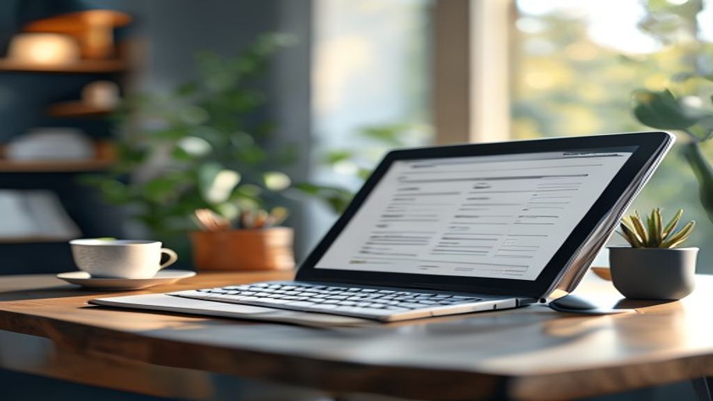 Simplified invoicing interface with clean layout for quick invoice creation and tracking.