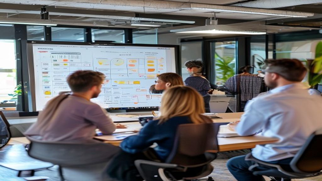 A visual project management timeline showing tasks, milestones, and deadlines across the project lifecycle