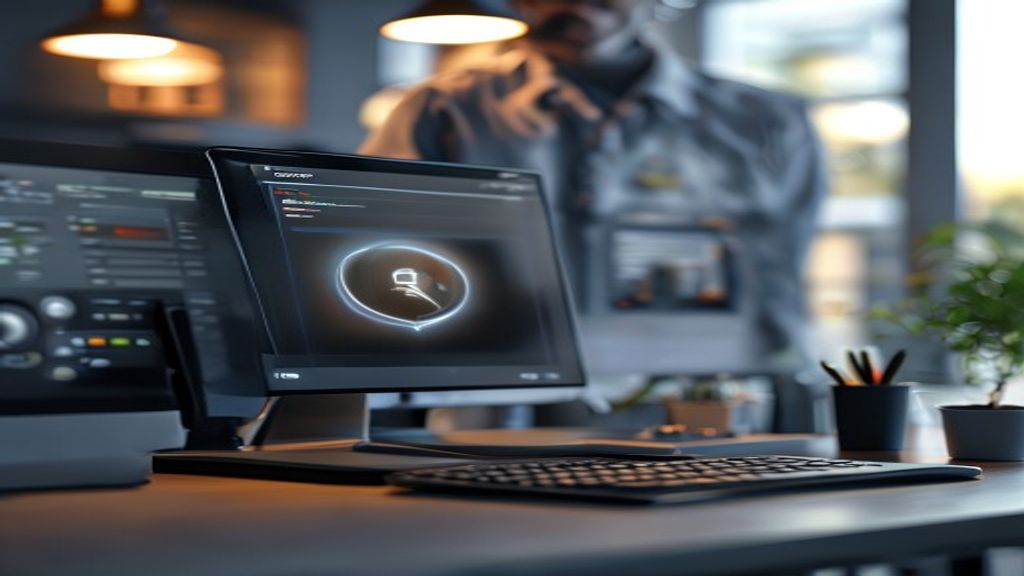 Dashboard view of service business management software streamlining scheduling, invoicing, and client communication.