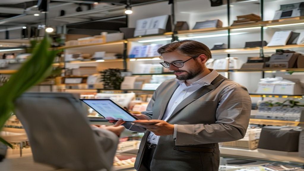 Dashboard view of stock management software designed for small business owners monitoring inventory levels.