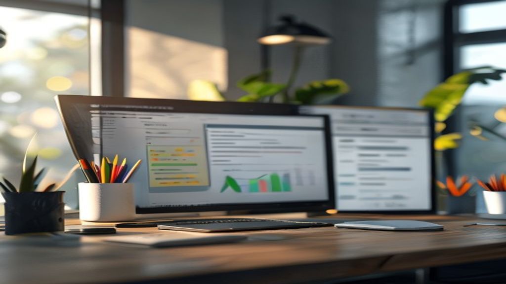 Dashboard view of a task management system organizing projects, deadlines, and team assignments.