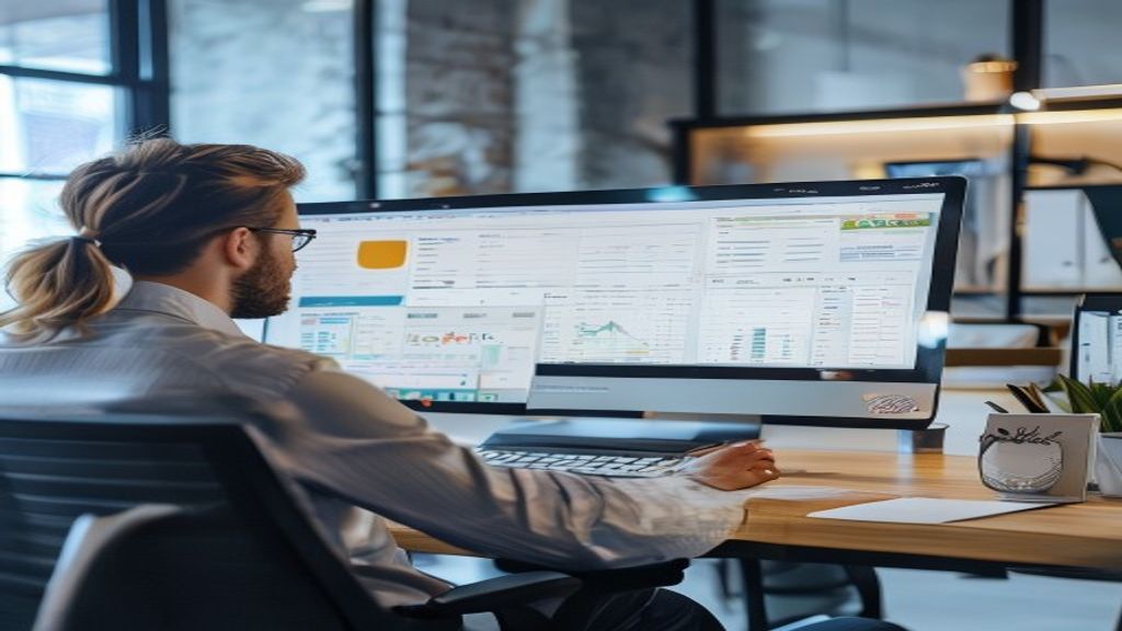Digital time tracking software dashboard showing analytics and reporting features