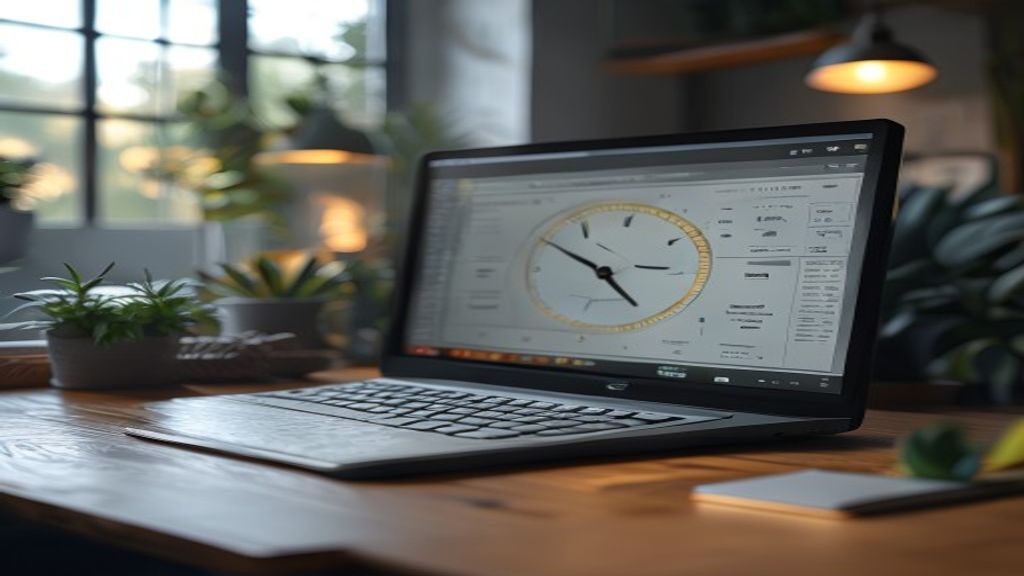 Dashboard view of a time tracking software showing project timers, task logs, and productivity analytics.