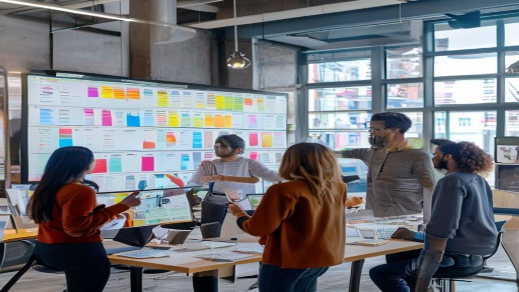 Digital workspace showcasing popular work management tools for teams