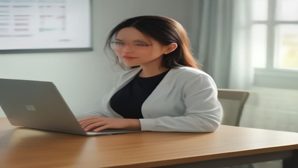 Small business owner using online accounting software to manage finances